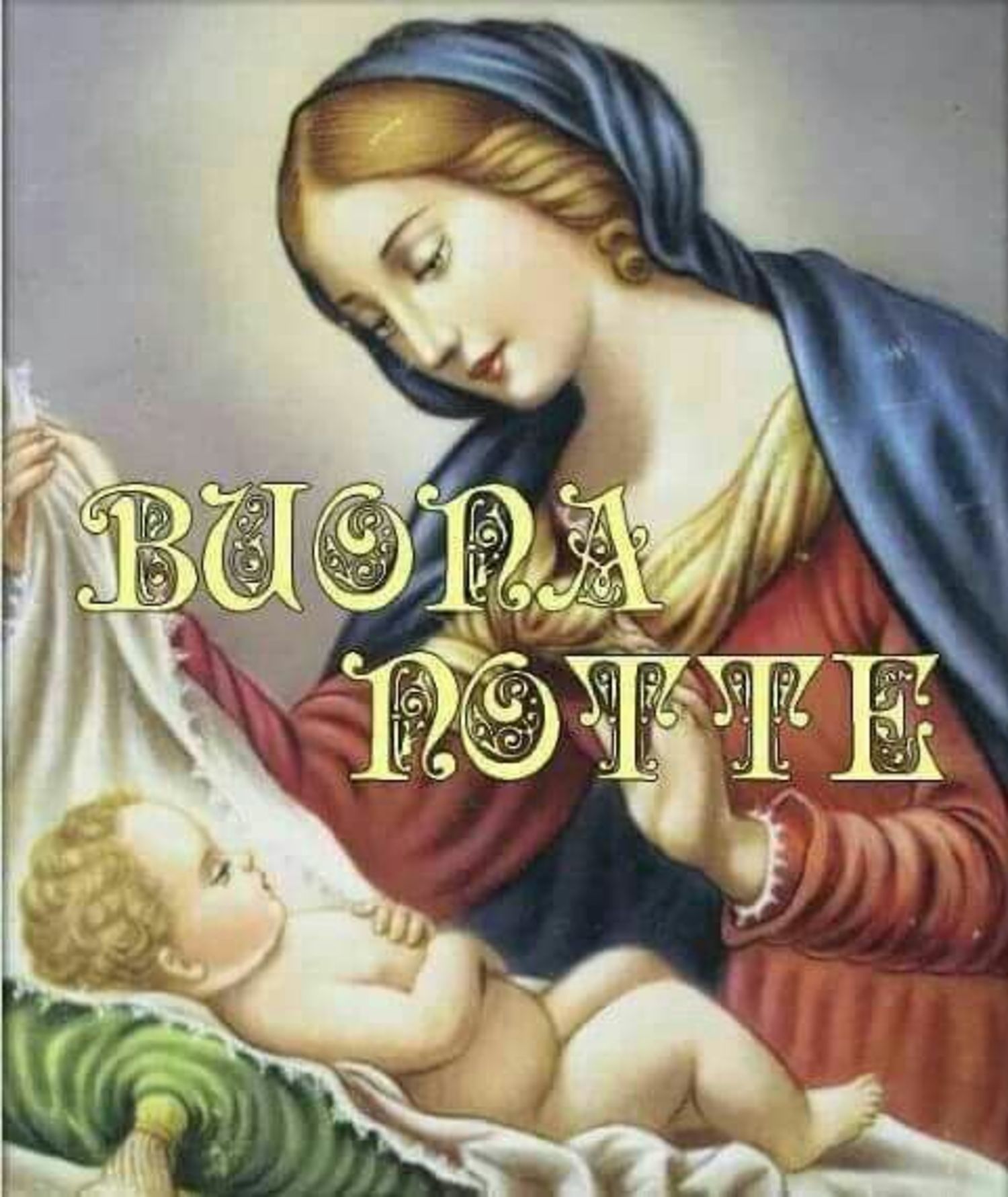 Buonanotte immagini con la Vergine Maria