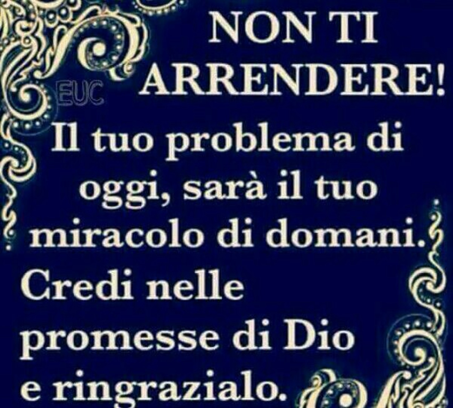 NOn ti arrendere frasi sacre