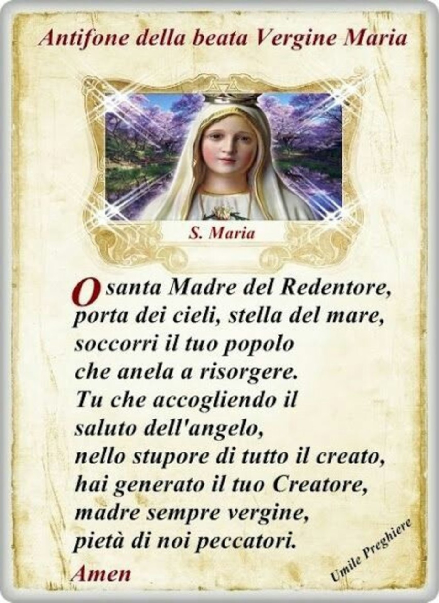 Antifone della Beata Vergine Maria