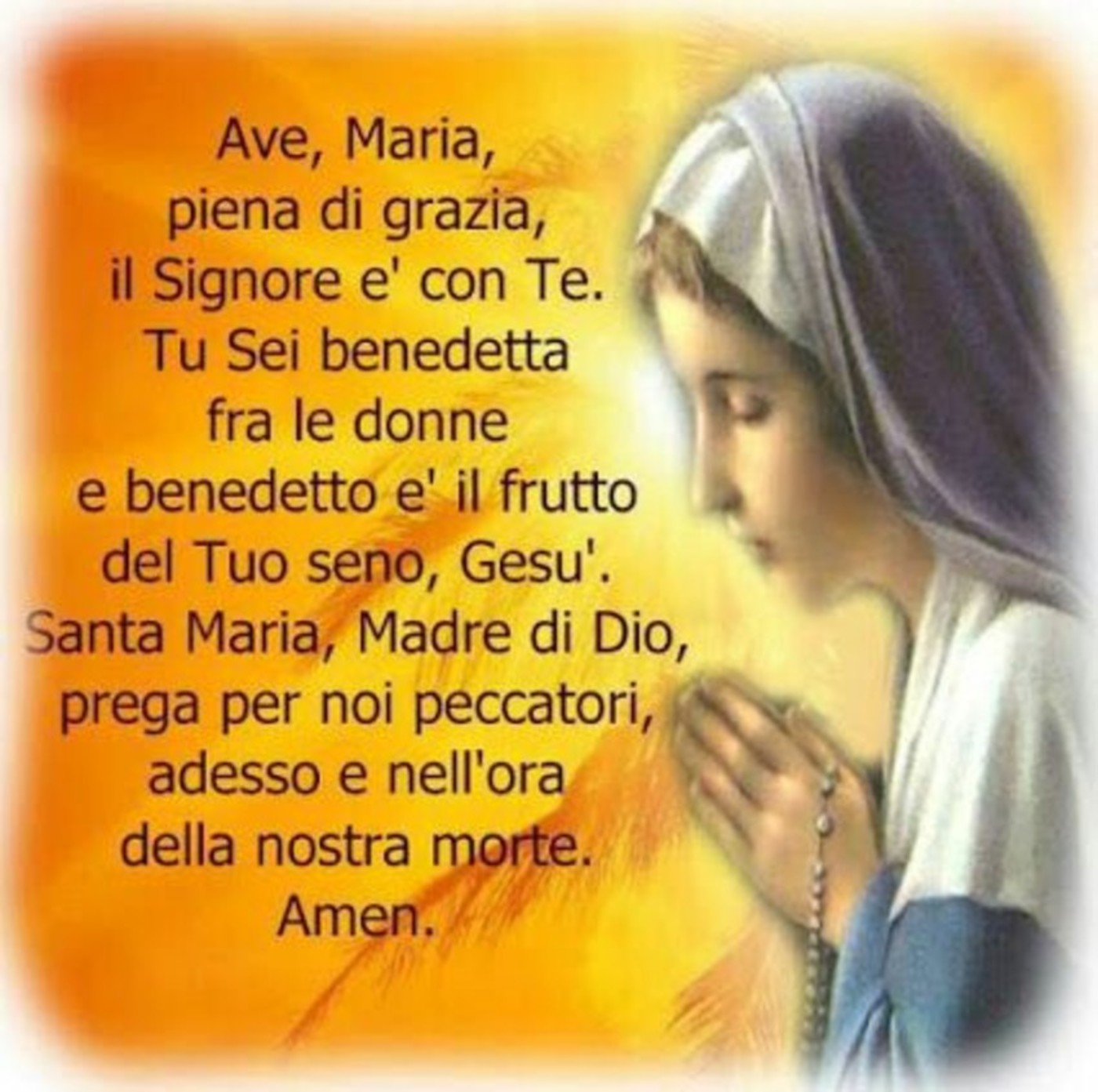 Ave Maria preghiera della sera