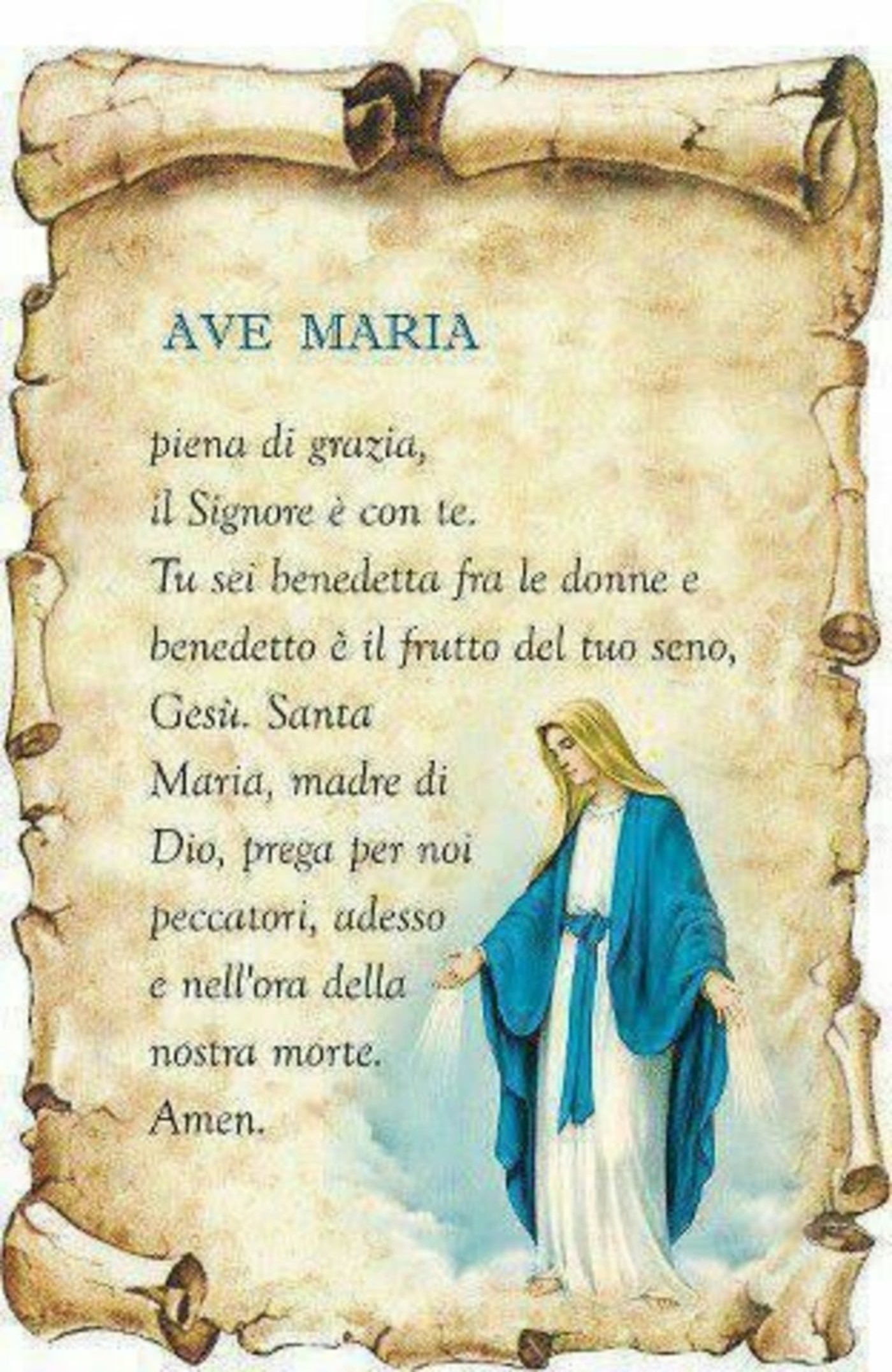 Ave Maria Preghiere Del Mattino Buongiornocongesu It