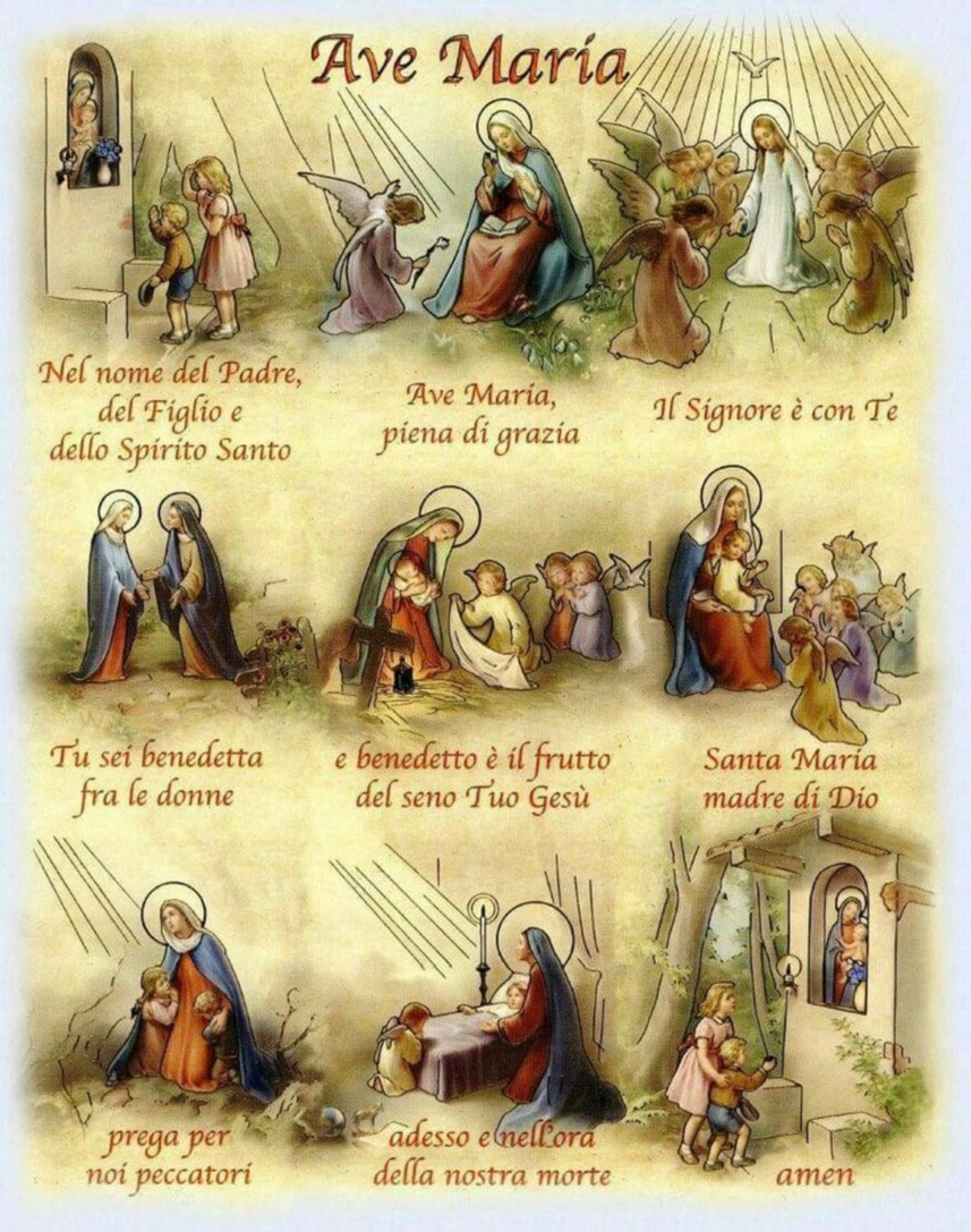 Ave Maria preghiere per bambini