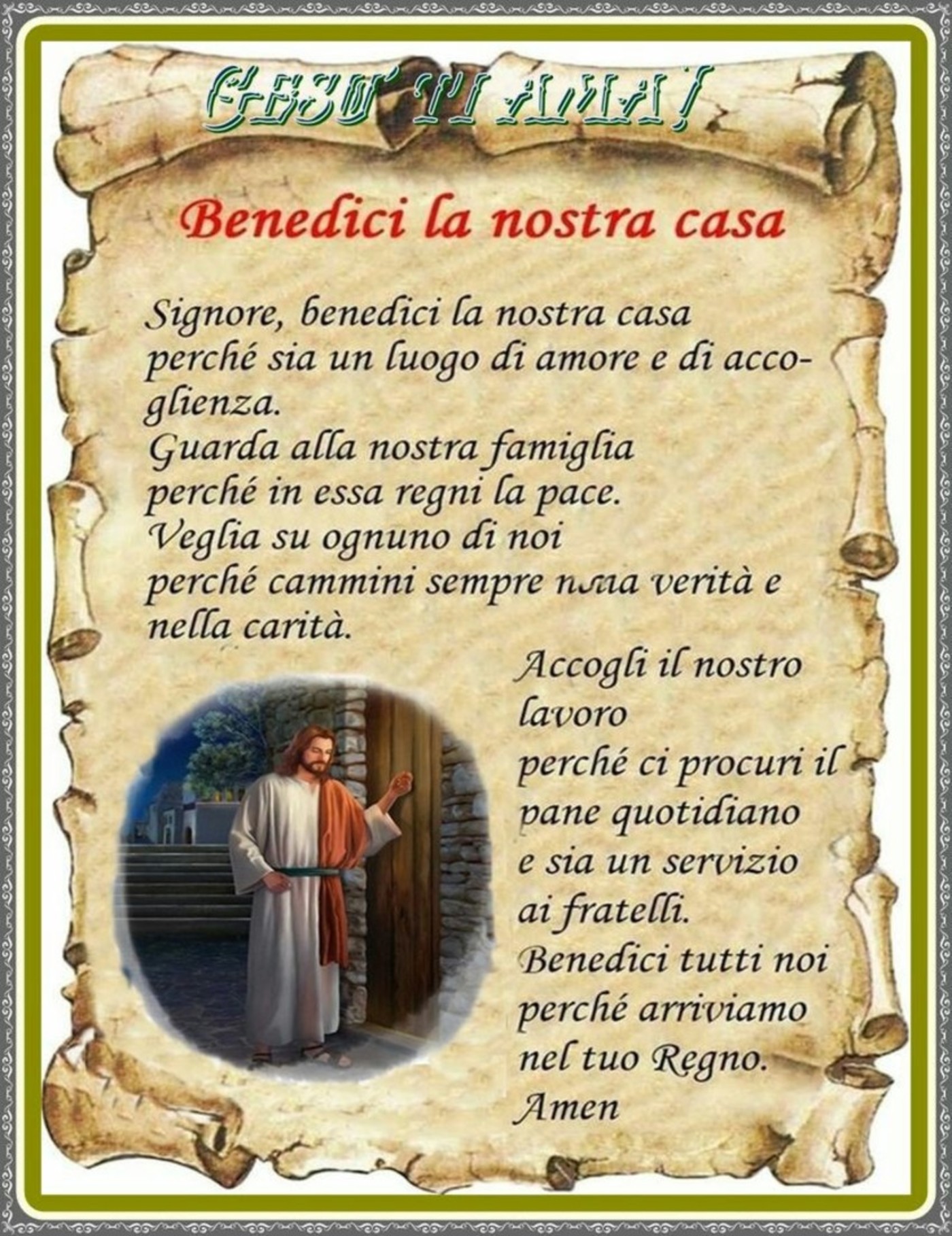 Benedici la nostra casa preghiere per la famiglia