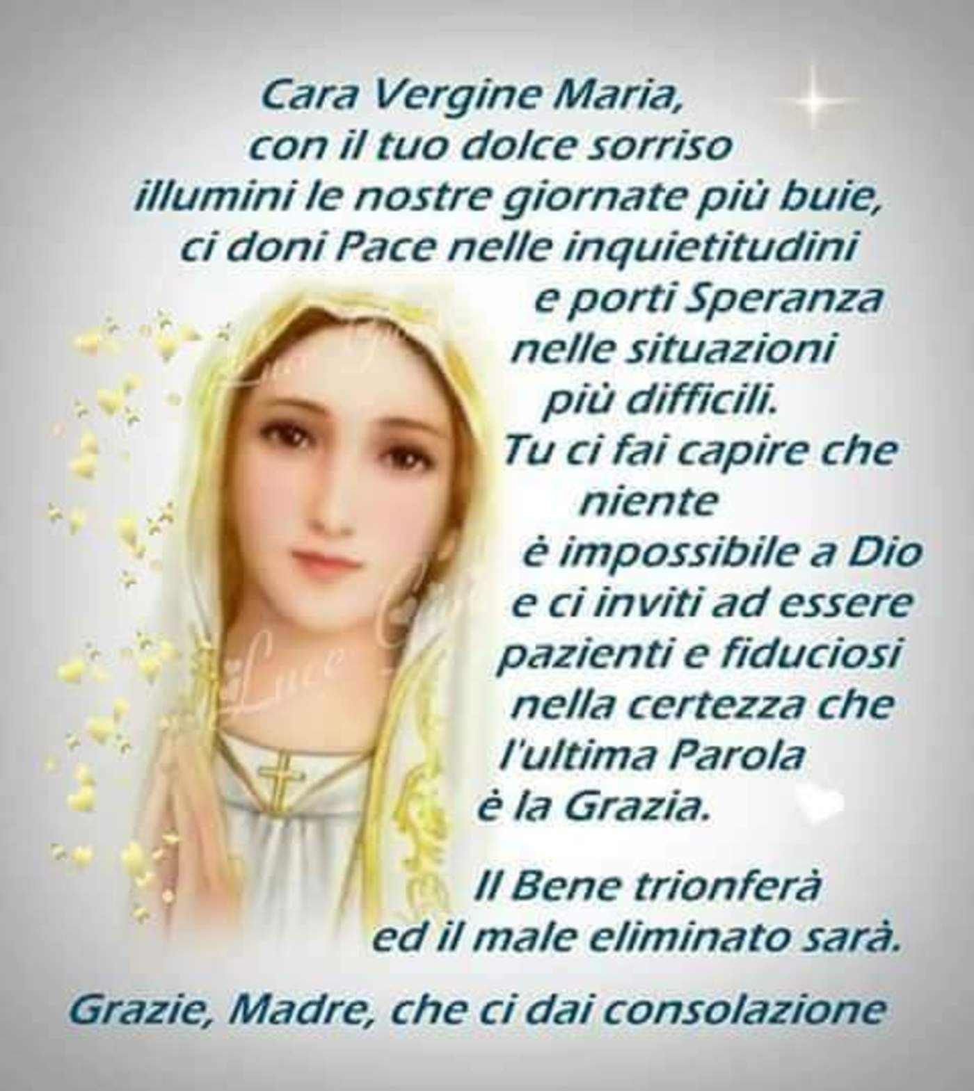 Preghiera alla Vergine Maria