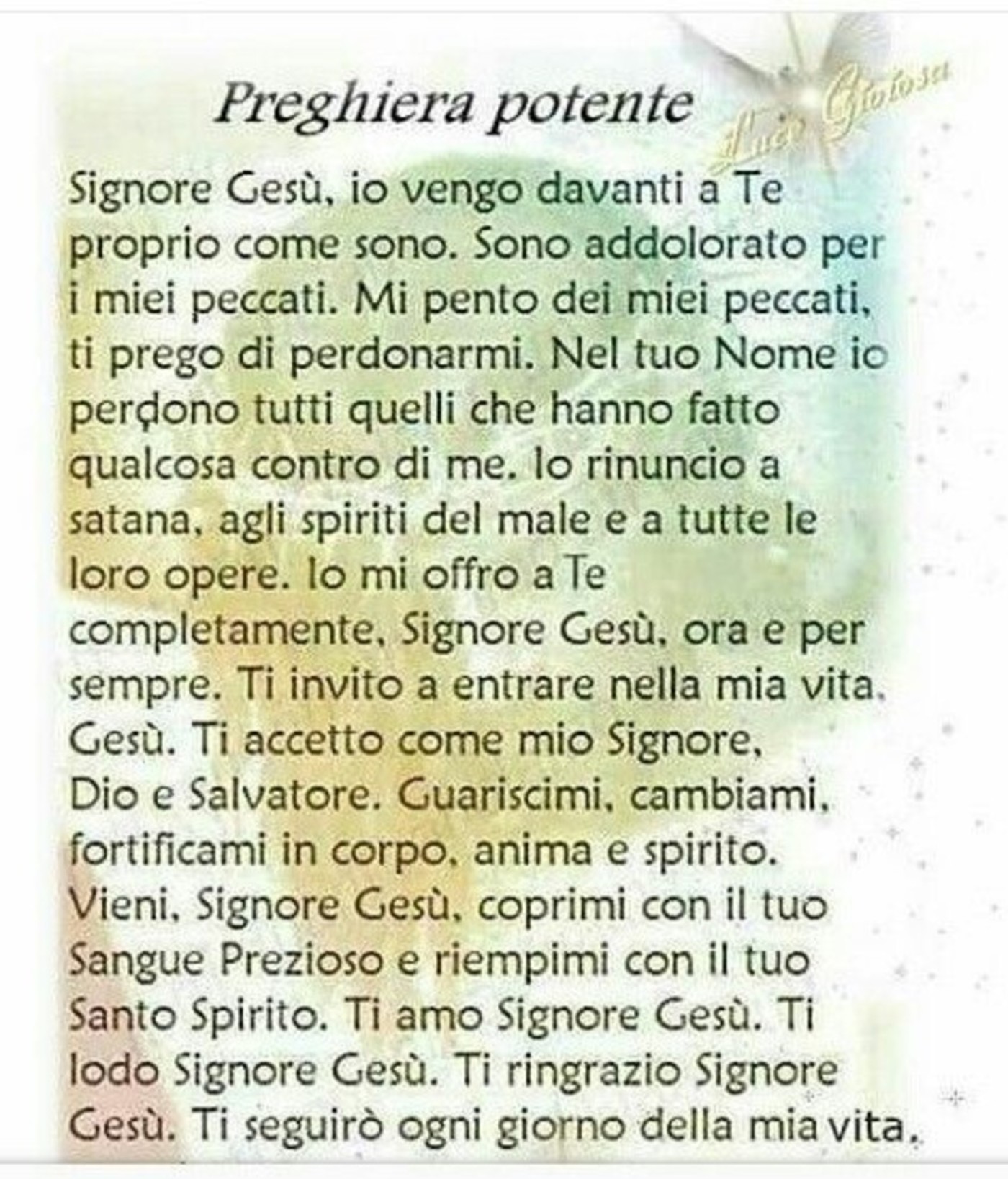 Preghiera Potente Buongiornocongesu It