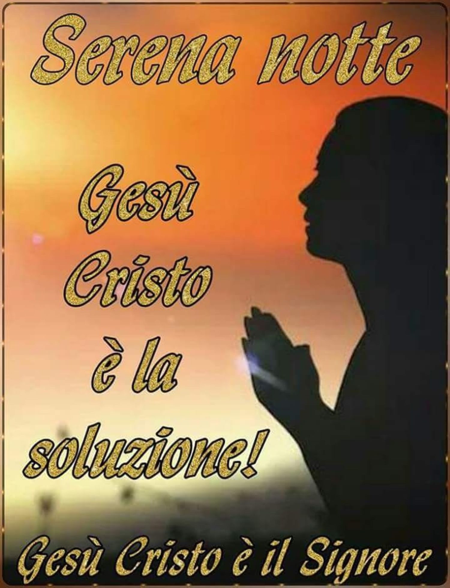 Serena Notte Gesù Cristo è la soluzione 7785